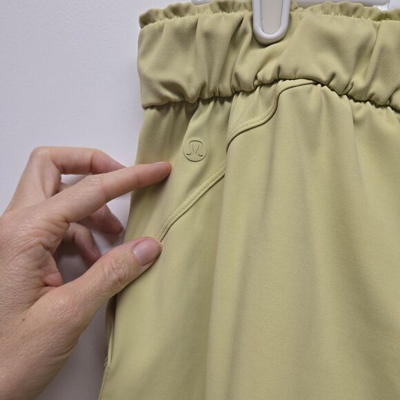 Lululemon Stretch High-Rise Jogger *Full Length sz 8 in Yellow Pull-On Pants EUC - Picture 9 of 14